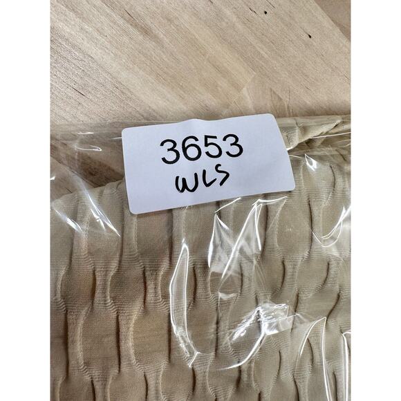 Jolie & Joy Medium Ivory Cream Waffle Long Sleeve Open Back Bodysuit EUC - Picture 7 of 7